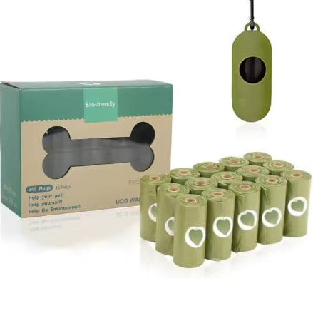 שקיות מתכלות לאיסוף צרכים - ירוק