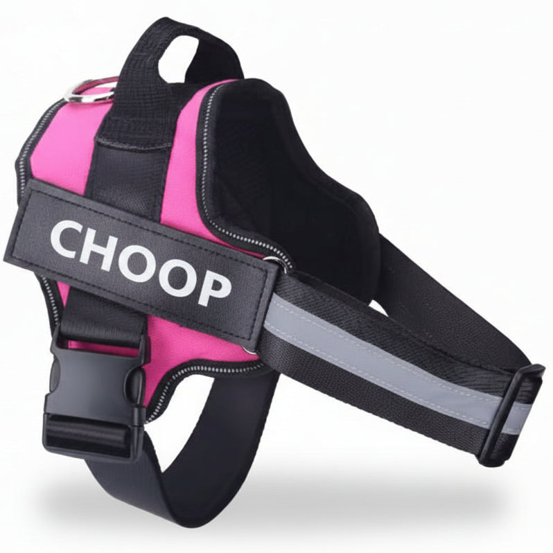 רתמת שם - ורוד חזק