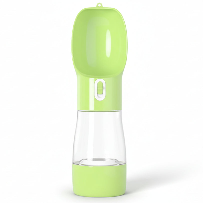 בקבוק מים ואוכל - ירוק